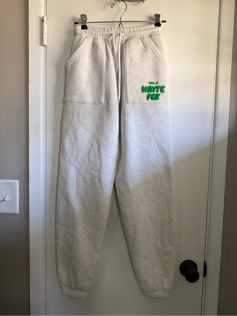 White Fox Boutique Vol. 3 Gray Sweatpant Joggers, Size XXS